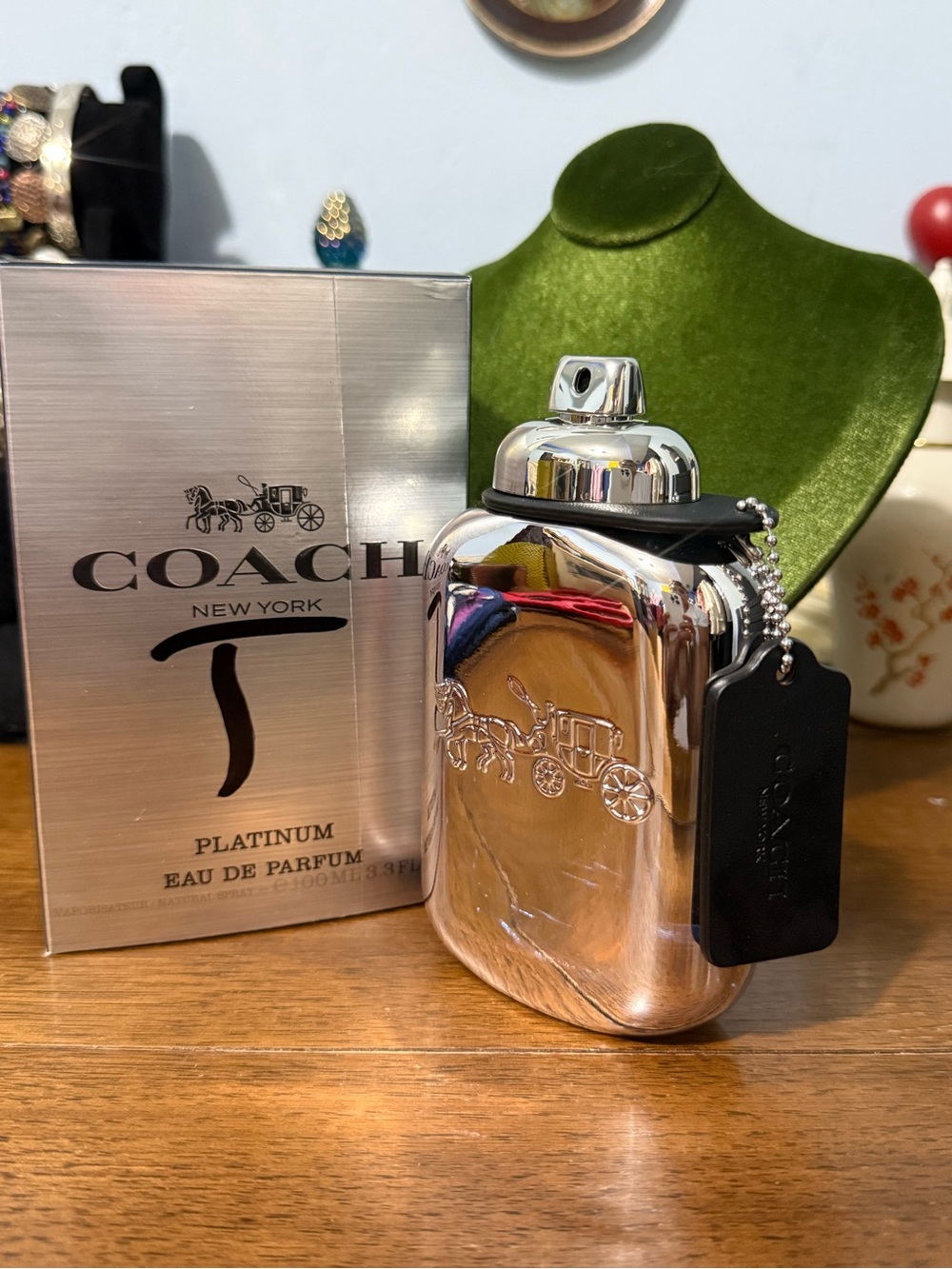 Coach Platinum Eau de Parfum - Silver Bottle with Black Tag